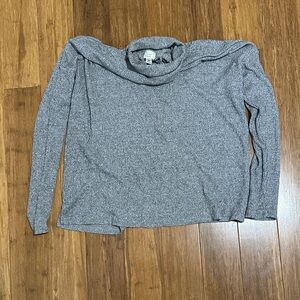 a new day Gray Long Sleeve Tunic